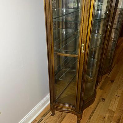 Curved Glass Curio Cabinets (DR-RG)