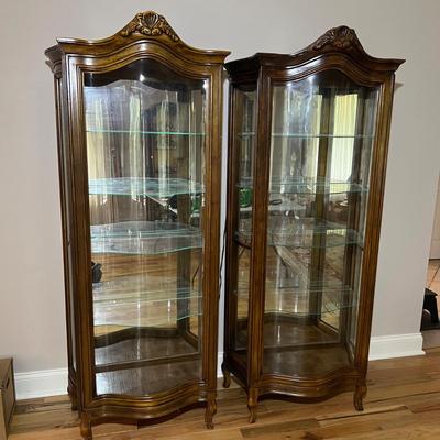 Curved Glass Curio Cabinets (DR-RG)