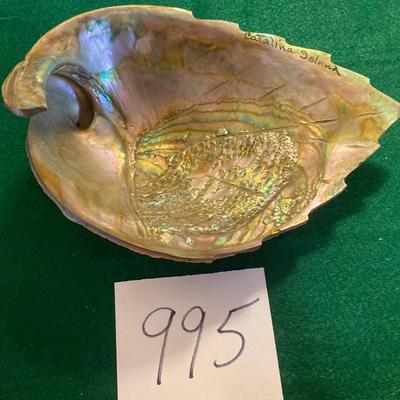 Beautiful Carved Catalina Island Shell