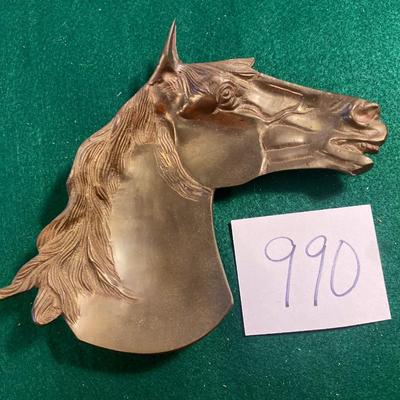 Heavy Brass Horse Trinket Dish