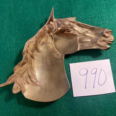 Heavy Brass Horse Trinket Dish