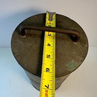 1940s Naval Hand Red Flare Distress Signal Copper Canister