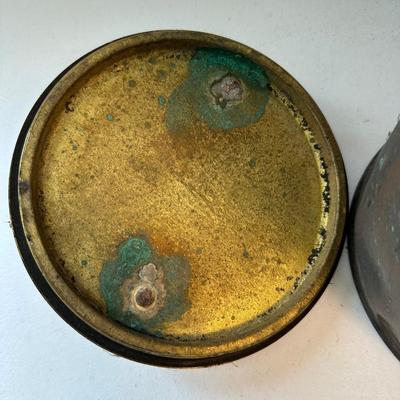 1940s Naval Hand Red Flare Distress Signal Copper Canister
