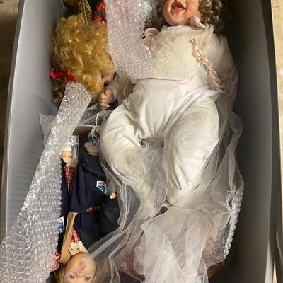 Large Tote Full of Dolls