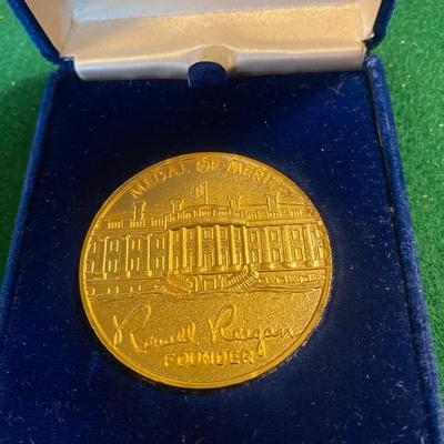 Ronald Reagan Metal Of Merit