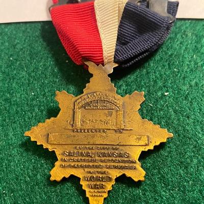 Kansas Salina WWII Service Medal