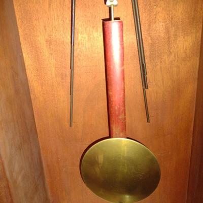 Antique French Burlwood Case Wall Clock with Inlay Marquetry
