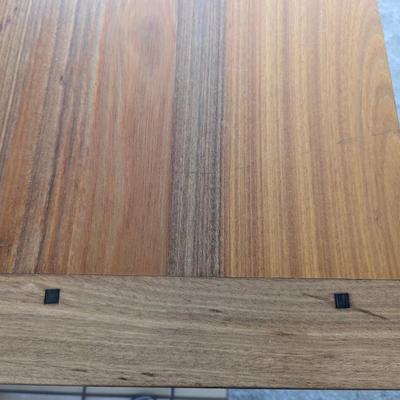 Impressive custom made craftsman style dining room table with unique joinery