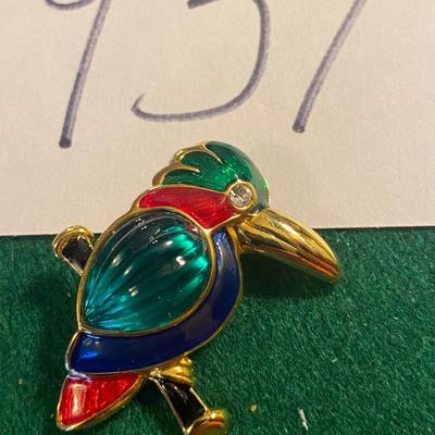 Vintage Kingfisher Brooch
