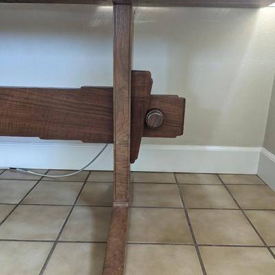 Custom made craftsman style dining table