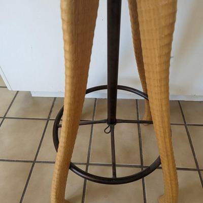 Fine American Arts & Crafts Wood working tractor bar stool or bench