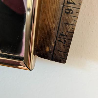 3 Petal Vintage Brass Mirrors