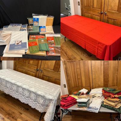 Tablecloths, Napkins & More - Includes New in Packaging (DR-RG)