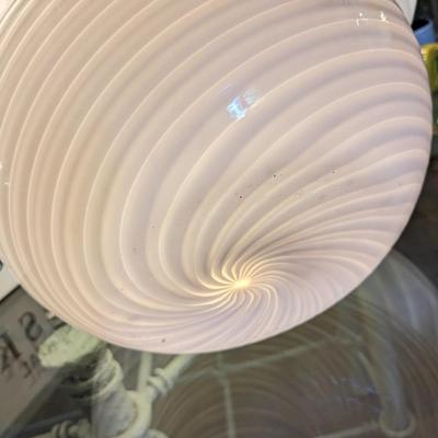 Authentic Vintage Retro Murano Glass Mushroom Lamp