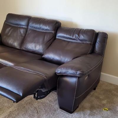 Natuzzi editions Leather Sofa & oversize electric recliners