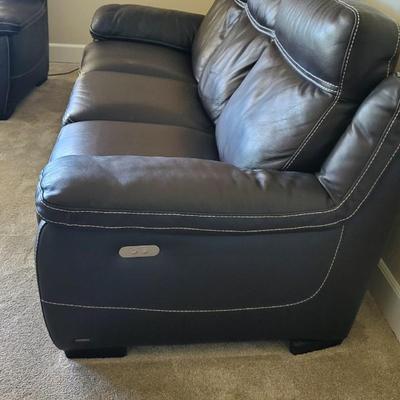 Natuzzi editions Leather Sofa & oversize electric recliners