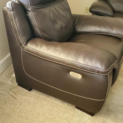 Natuzzi editions Leather Sofa & oversize electric recliners