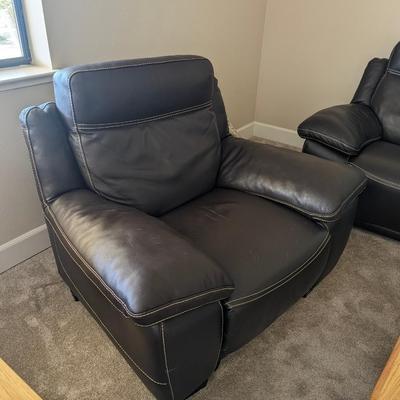 Natuzzi editions Leather Sofa & oversize electric recliners