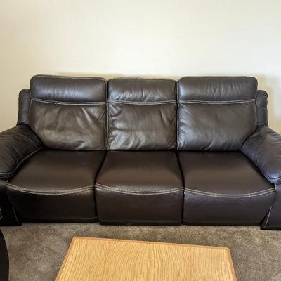 Natuzzi editions Leather Sofa & oversize electric recliners