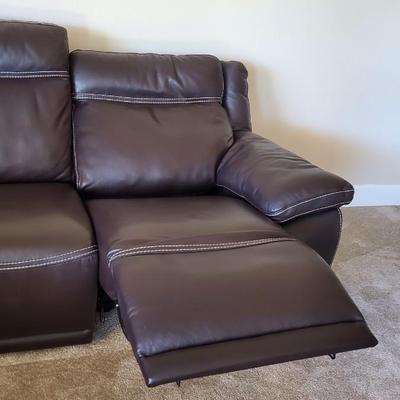 Natuzzi editions Leather Sofa & oversize electric recliners