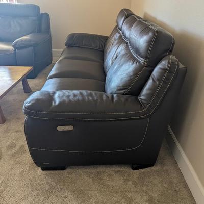 Natuzzi editions Leather Sofa & oversize electric recliners