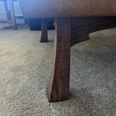 Japanese low table hand crafted by a master wood craftsman - exotic hard woods