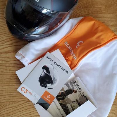 Schuberth C3 PRO riding helmet DOT approved XL 7 5/8" Full Face helmet