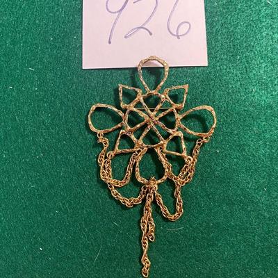 Gold Tone Brooch