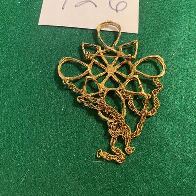 Gold Tone Brooch