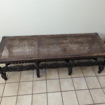 Antique Renaissance style entry bench
