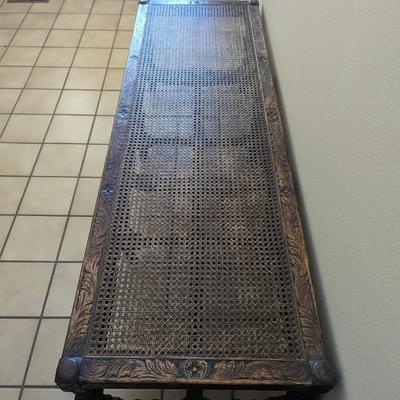 Antique Renaissance style entry bench