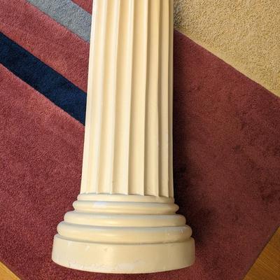 Vintage Large Plaster Classical Column Pedestal Displayer