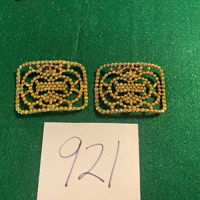 Vintage Gold Tone Shoe Clips