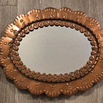 Punched Copper Mirror