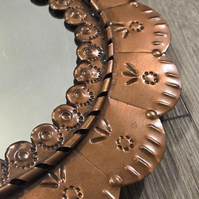 Punched Copper Mirror