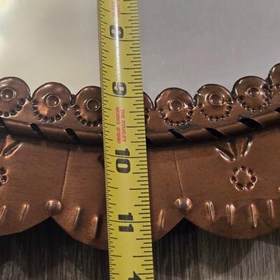 Punched Copper Mirror