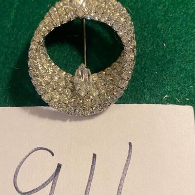Silver Tone Brooch