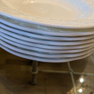 Set of 8 Wedgwood Bone China Soup Bowls, Cups, & Saucers