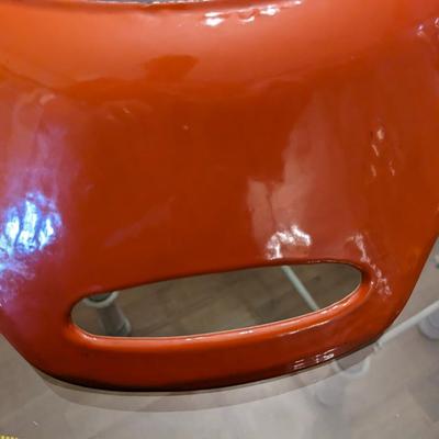 COPCO Denmark Michael Lax Orange Enamel Cast Iron Oval Pan