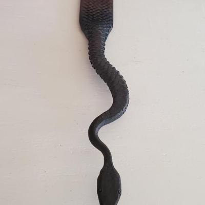 Hand forged custom metal work wood rasp made into a snake