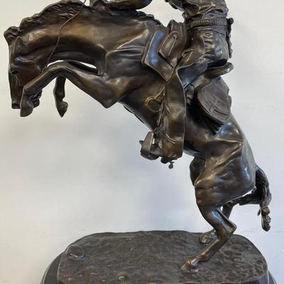 Fredrick Remington “BRONCO BUSTER" Bronze Sculpture