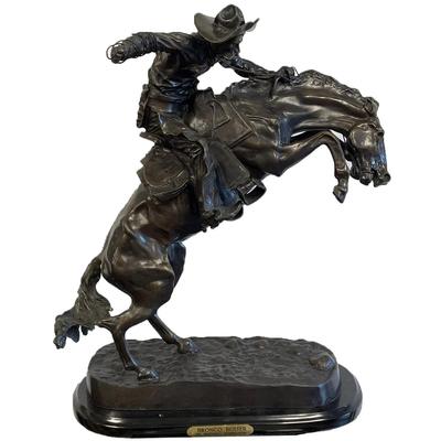 Fredrick Remington “BRONCO BUSTER" Bronze Sculpture