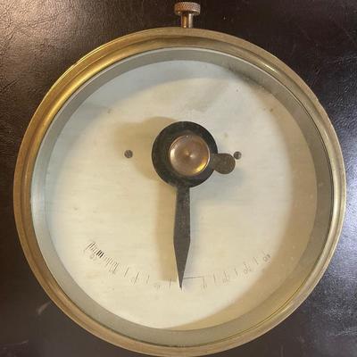 Antique Lilley & Grille ? Marine wall mount Clinometer instrument