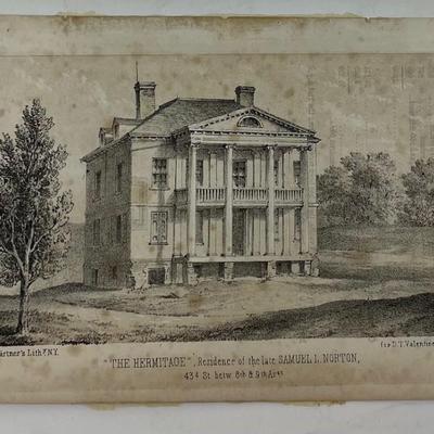 Litho, A Weingartner's Lith, "The Hermitage" Residence of the Late Samuel L. Norton