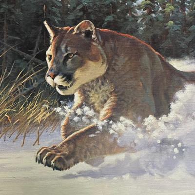 "Mountain Rush" , by Guy Coheleach 160 of 950