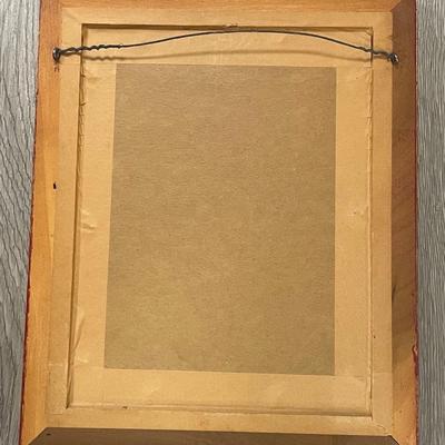 Antonio Vallone Style Boy lighting Cigarette framed oil Painting/SIGNED