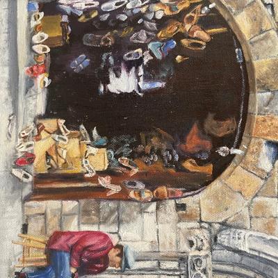 Edith Lazovick Oil painting on Canvas 1983