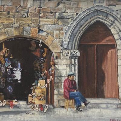 Edith Lazovick Oil painting on Canvas 1983