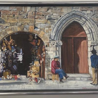 Edith Lazovick Oil painting on Canvas 1983