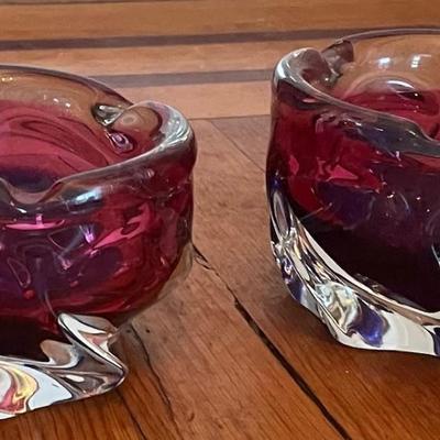 Dense Murano Twin Set ash tray/HEAVY